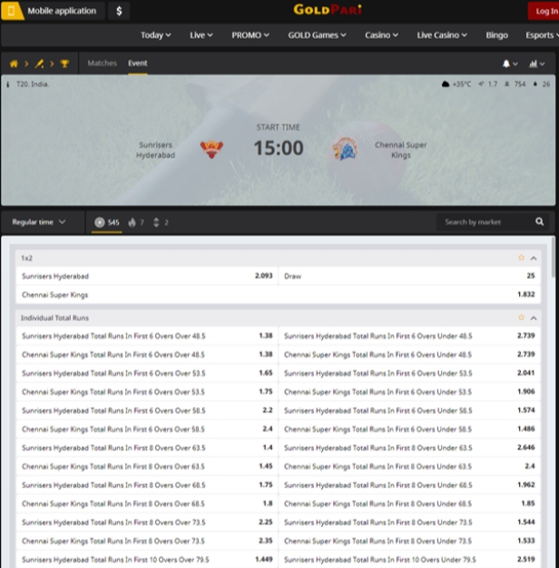Goldpari Sports Betting