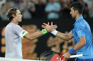 Alex de Minaur Novak Djokovic