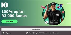 10Bet.co.za Bonus Code - Get up to R3000 bonus when you join