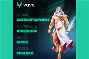 Vave Big Win Alert $20K Gates Of Olympus