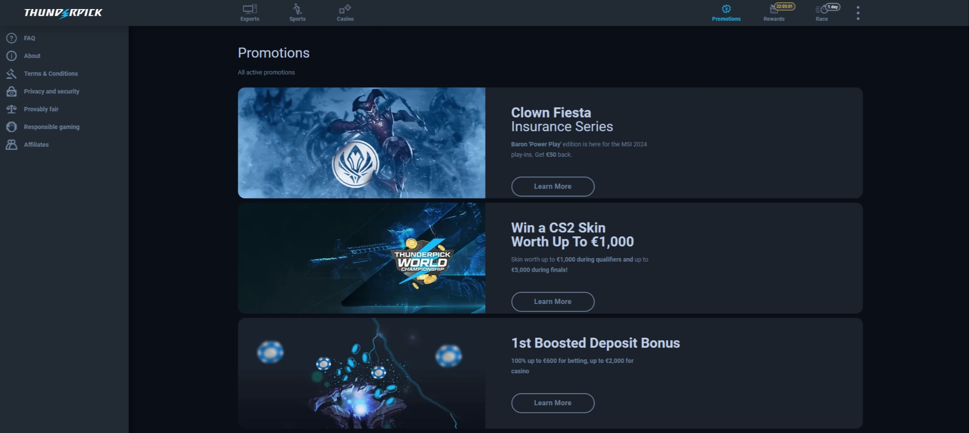 ThunderPick Promotions