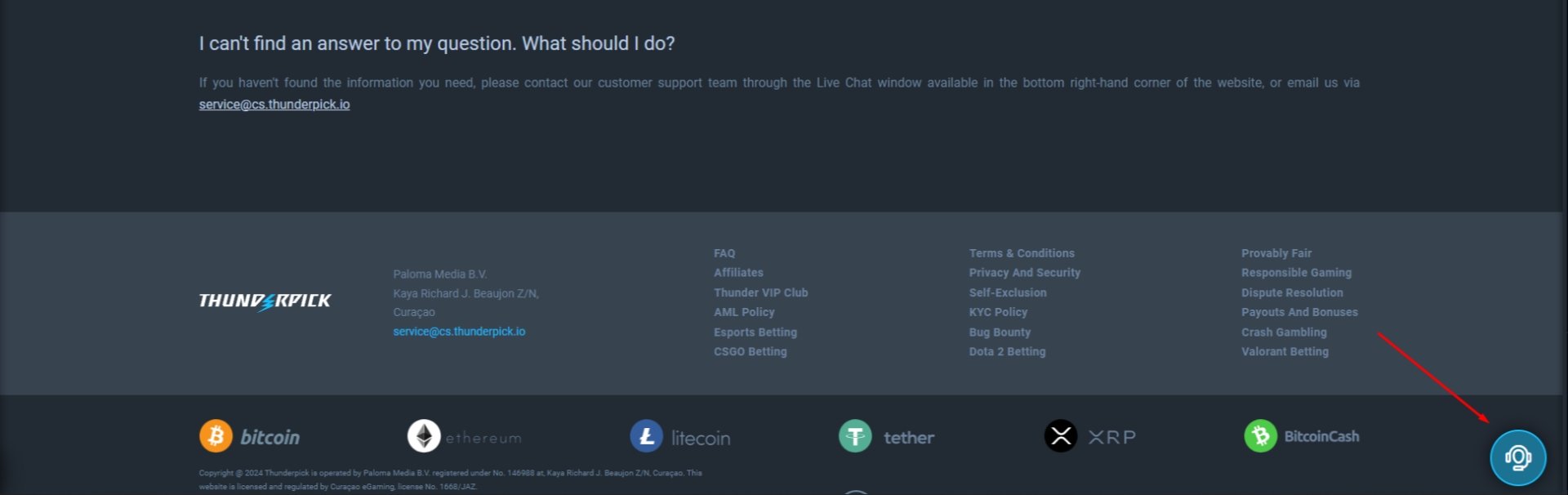 ThunderPick Support
