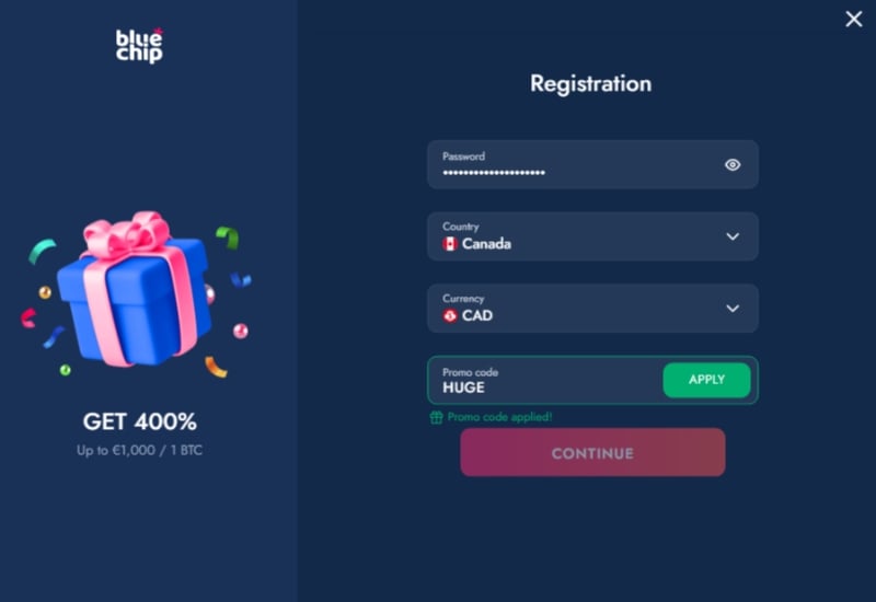 bluechip promo code HUGE bluechip promo code HUGE