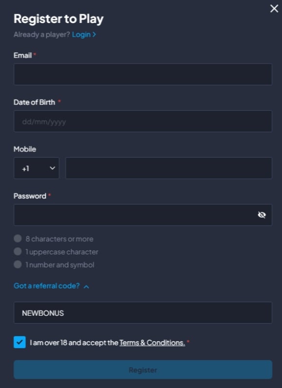 Ubet Referral Code