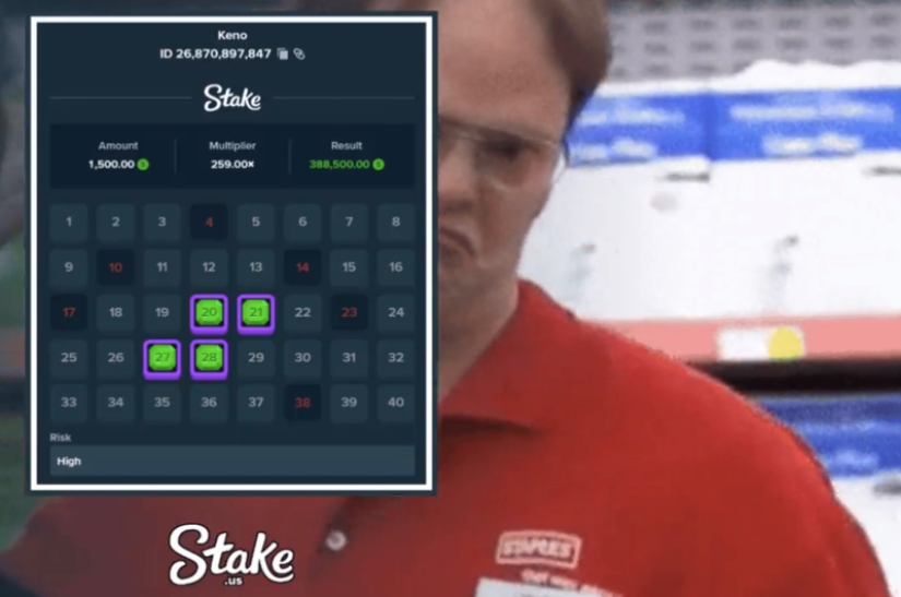 Mega Stake Cash Keno Win