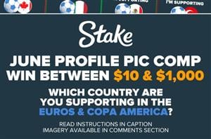 Stake €1K June Profile Pic Competition