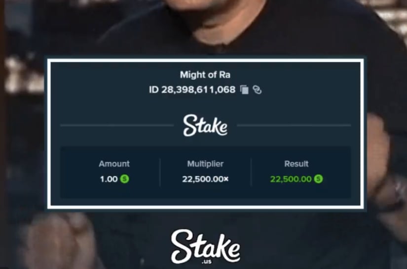 Stake.us Might of Ra Max Win