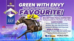 Hollywoodbet Pick 6 Bet - R2m prize pool today for the Durban July 2024