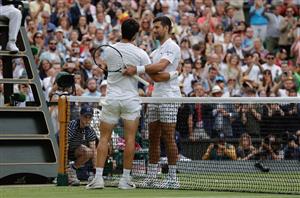Novak Djokovic Carlos Alcaraz hands