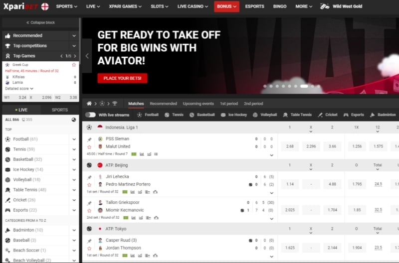 Xparibet - Onlayn Sport Tikish va Kazino