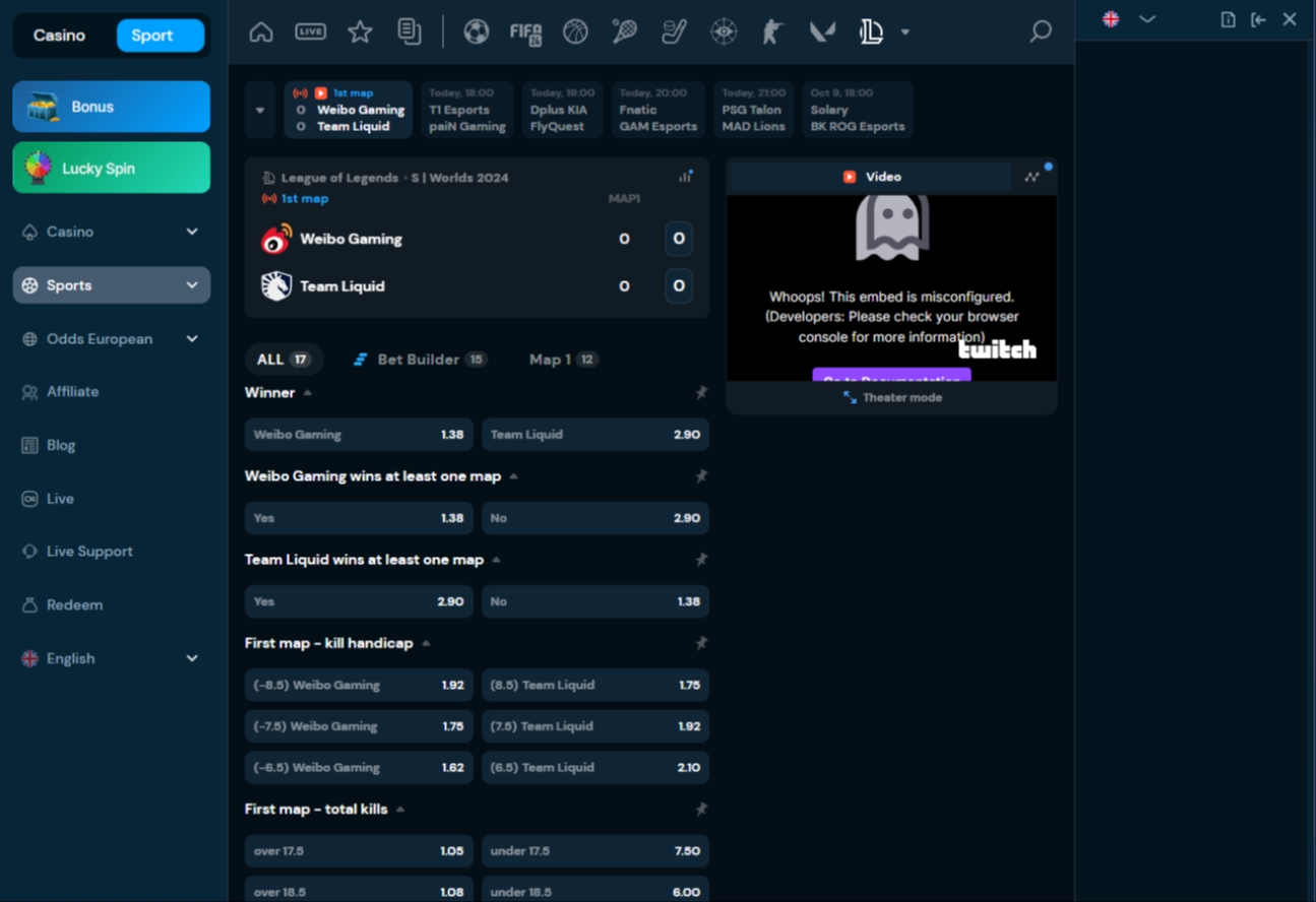 Rake live betting market Rake live betting market
