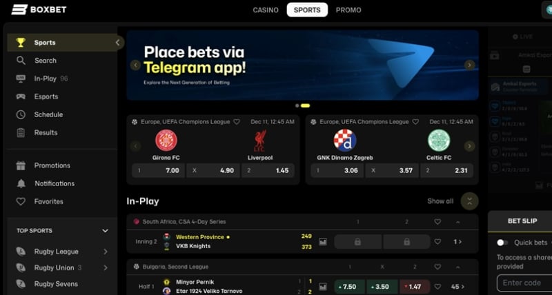 BoxBet.io Sportsbook
