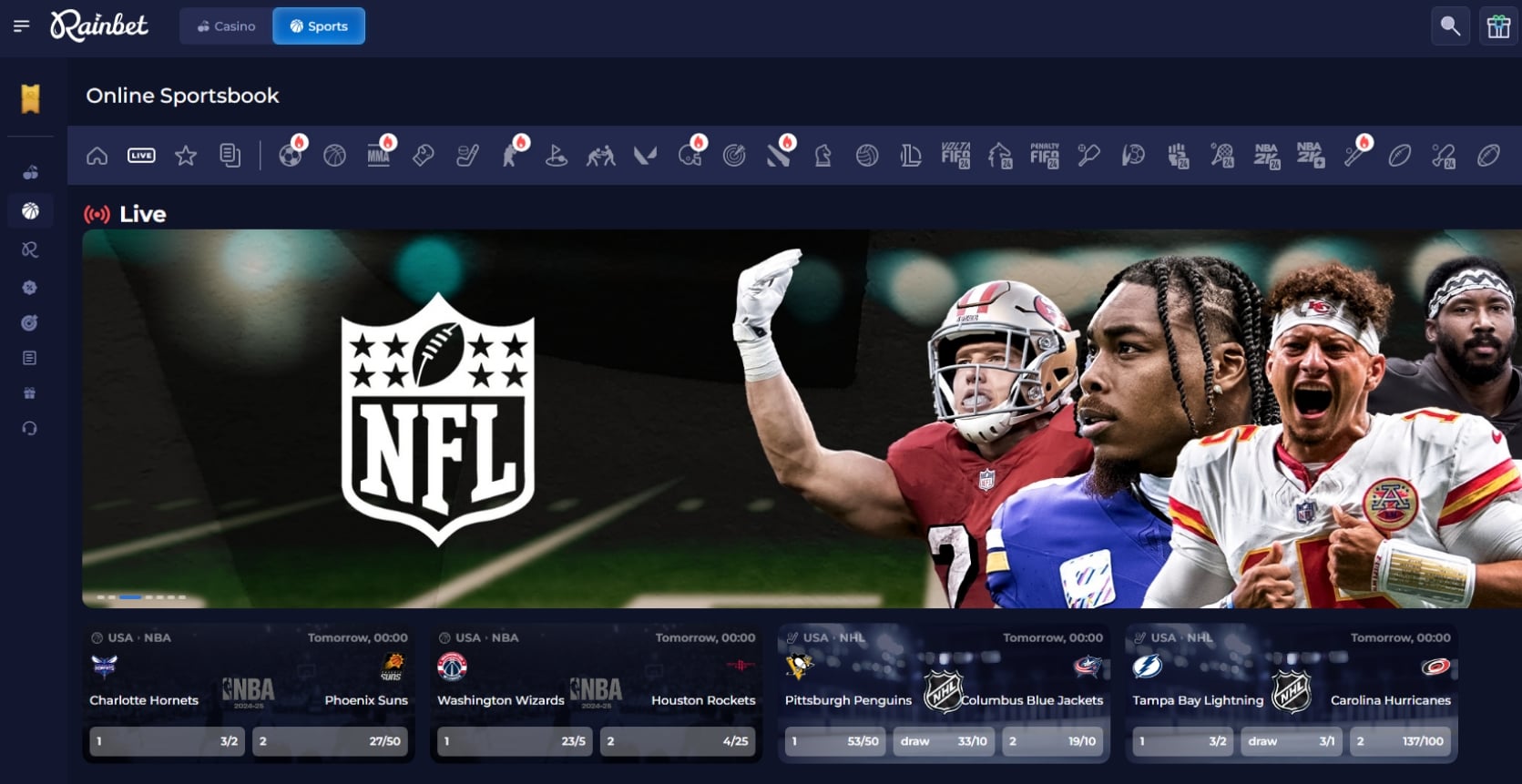 Rainbet.com залог Rainbet.com bet