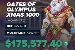 Gates Of Olympus Xmas 1000 $175K Big Win Stake Casino