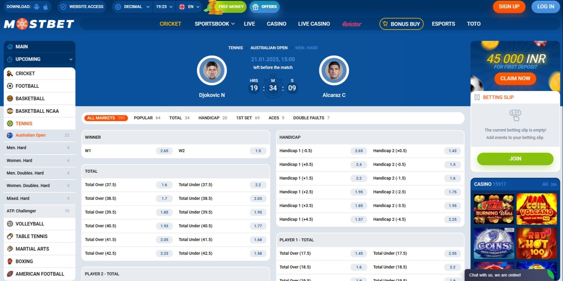 Djokovic vs Alcaraz
