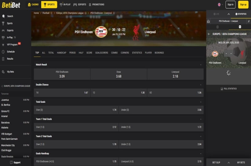 PSV vs Liverpool