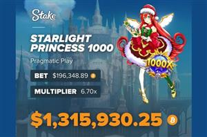 1300K Starlight Princess 1000 Big Win Stake Casino