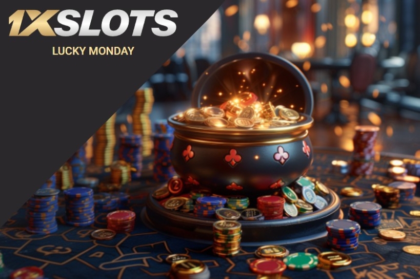 1xSlots Lucky Monday Deposit Bonus