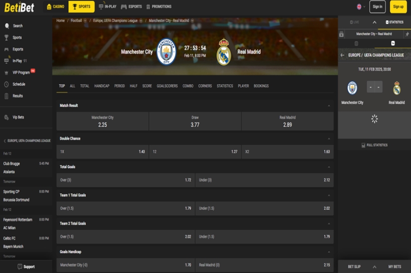 Man City vs Real Madrid