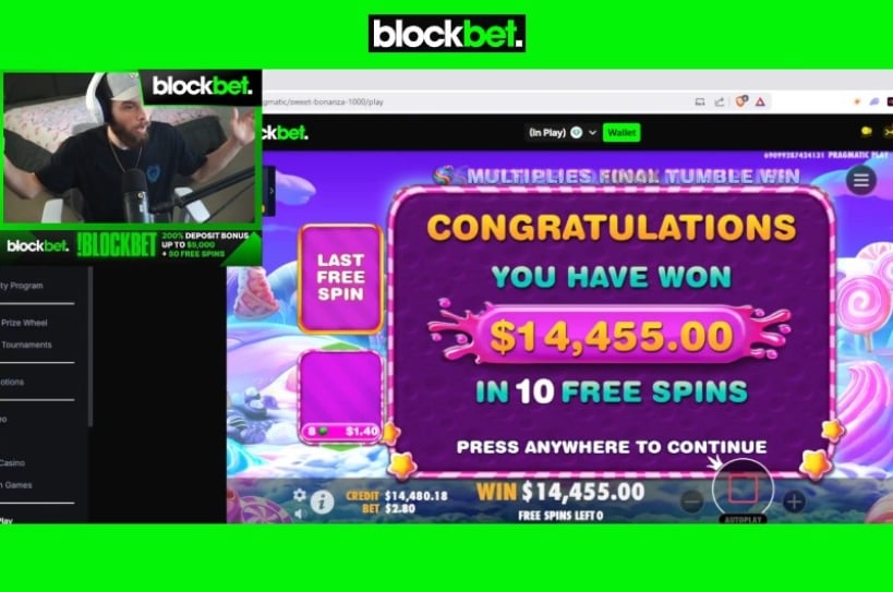 14K Sweet Bonanza 1000 Big Win At Blockbet