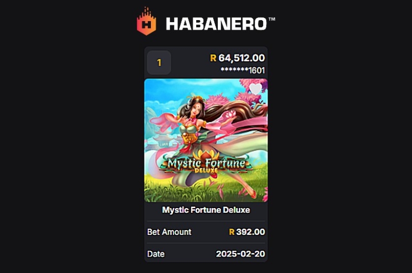 Jackpot City Big Win: Player Turns R392 Into R64K On “Mystic
