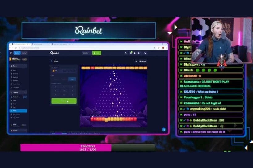 Rainbet Originals Plinko 100K Win