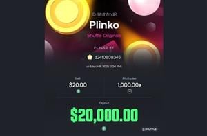 Shuffle Plinko 20K Max Win