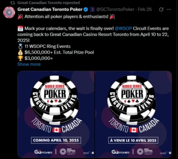 WSOPC Toronto 2025 WSOPC Toronto 2025