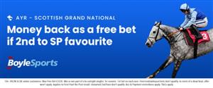 BoyleSports Offer - Money back if 2nd to the SP Fav during the 2025 Scottish Grand National meeting