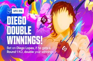 shuffle ufc 314 diego lopes double winnings