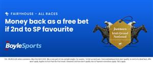 BoyleSports Offer - Money back if 2nd to the SP Fav during the 2025 Irish Grand National meeting