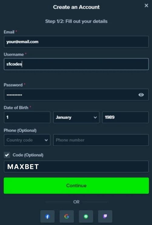 create-account-maxbet