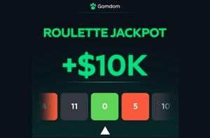Gamdom Roulette Jackpot Approaching 10K