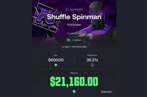 Shuffle Spinman Big Win