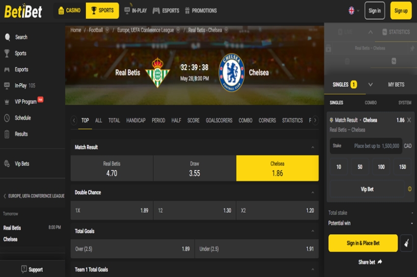 Real Betis vs Chelsea