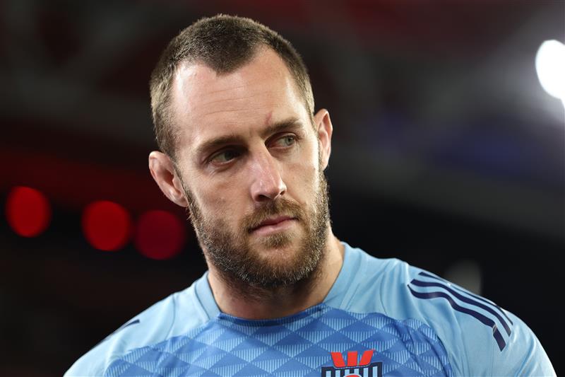 BRISBANE, AUSTRALIA - MAY 28: Isaah Yeo of the Blues looks on ahead of game one of the Men
