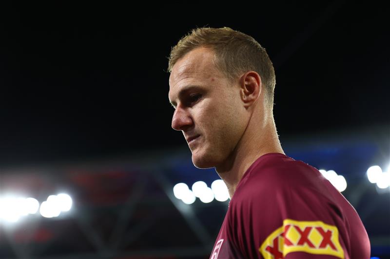 BRISBANE, AUSTRALIA - MAY 28: Daly Cherry-Evans  of the Maroons looks on ahead of game one of the Men
