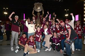 BRISBANE, AUSTRALIA - MAY 28: Fans show their support before game one of the Men
