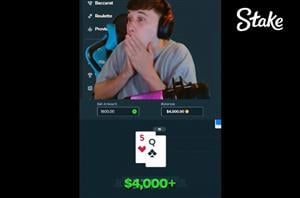 4K Stake Blackjack Win