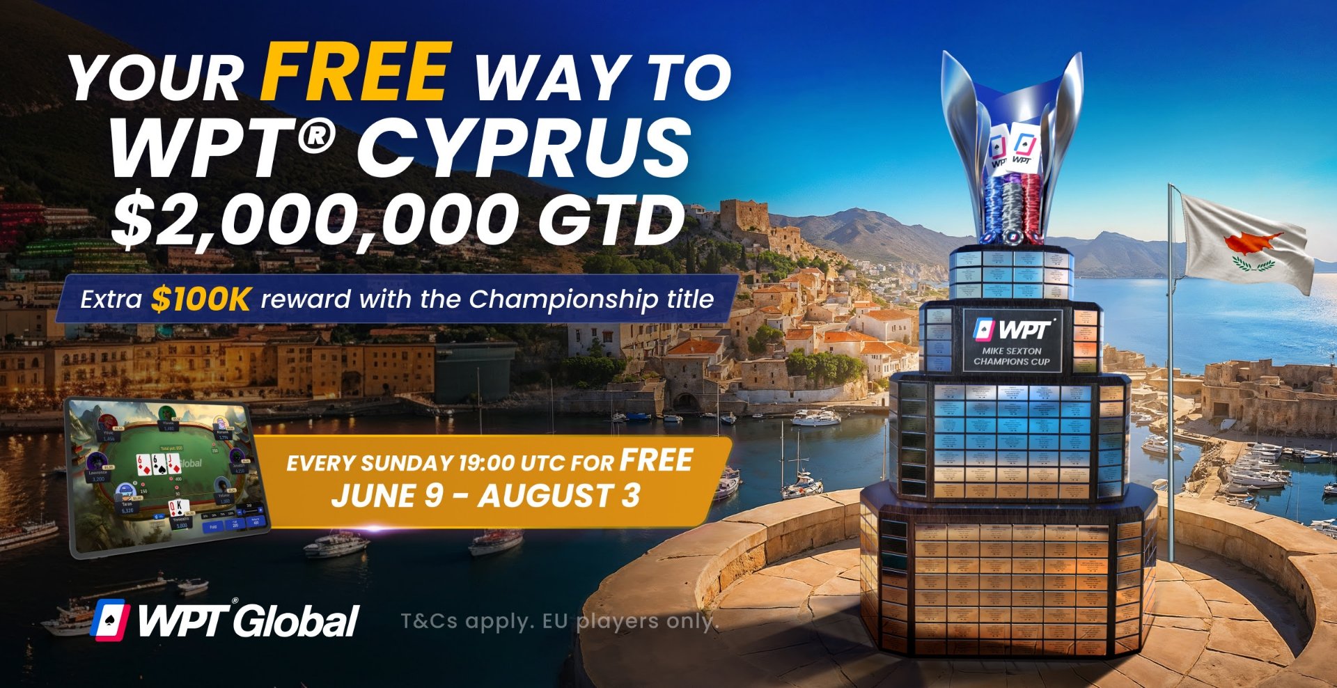WPT Cyprus Championship Free Entry WPT Cyprus Championship Free Entry