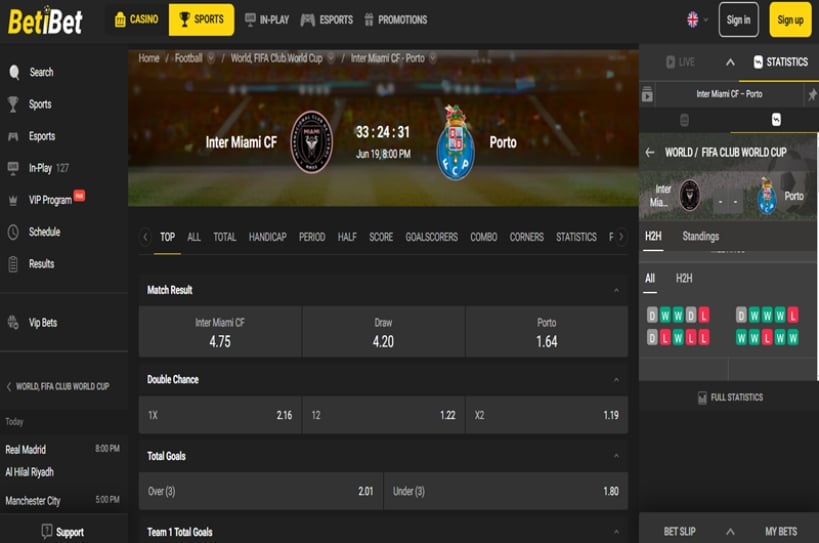 Inter Miami vs Porto