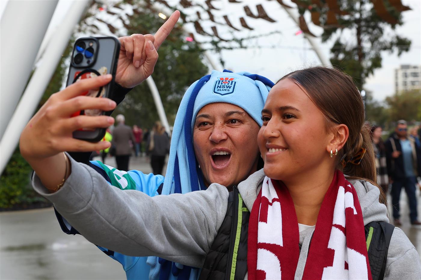 PERTH, AUSTRALIA - JUNE 18: Spectators arrive ahead of game two of the Men