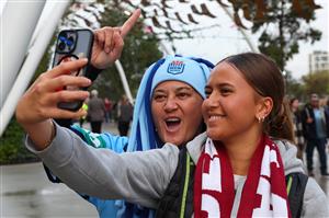 PERTH, AUSTRALIA - JUNE 18: Spectators arrive ahead of game two of the Men