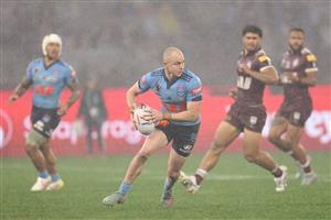 PERTH, AUSTRALIA - JUNE 18: Dylan Edwards of the Blues runs the ball during game two of the Men