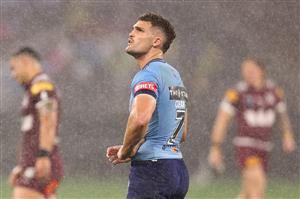 PERTH, AUSTRALIA - JUNE 18: Nathan Cleary of the Blues looks on during game two of the Men