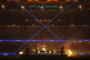PERTH, AUSTRALIA - JUNE 18: Wolfmother perform ahead of game two of the Men