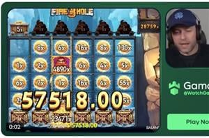 Fire in the Hole 3 big win at Gamdom