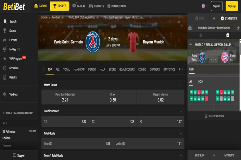 PSG vs Bayern Munich