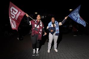 SYDNEY, AUSTRALIA - JULY 09: Fans are seen outside the stadium before game three of the Men