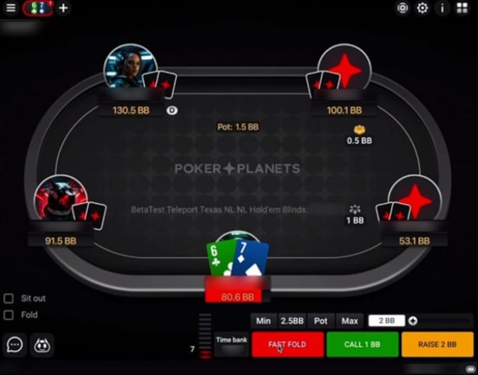 PokerPlanets Table View